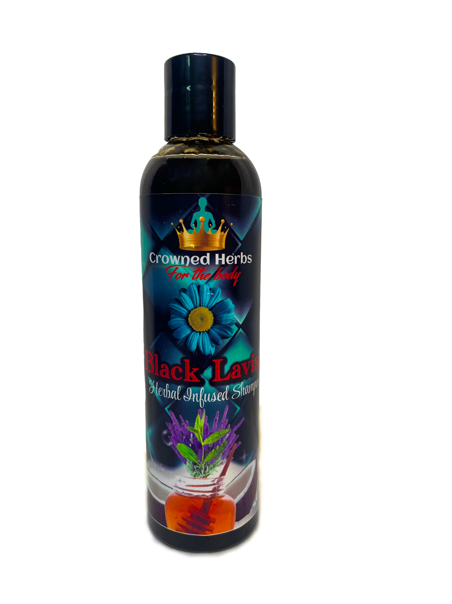 Black Lavish - Shampoo All-Natural Herbal Infused Shampoo for Dry Hair - Anti-Thinning, Anti-Balding, Hair Growth, Itch Relief & Dandruff Control