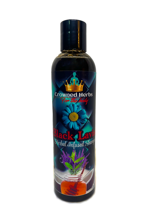 Black Lavish - Shampoo All-Natural Herbal Infused Shampoo for Dry Hair - Anti-Thinning, Anti-Balding, Hair Growth, Itch Relief & Dandruff Control